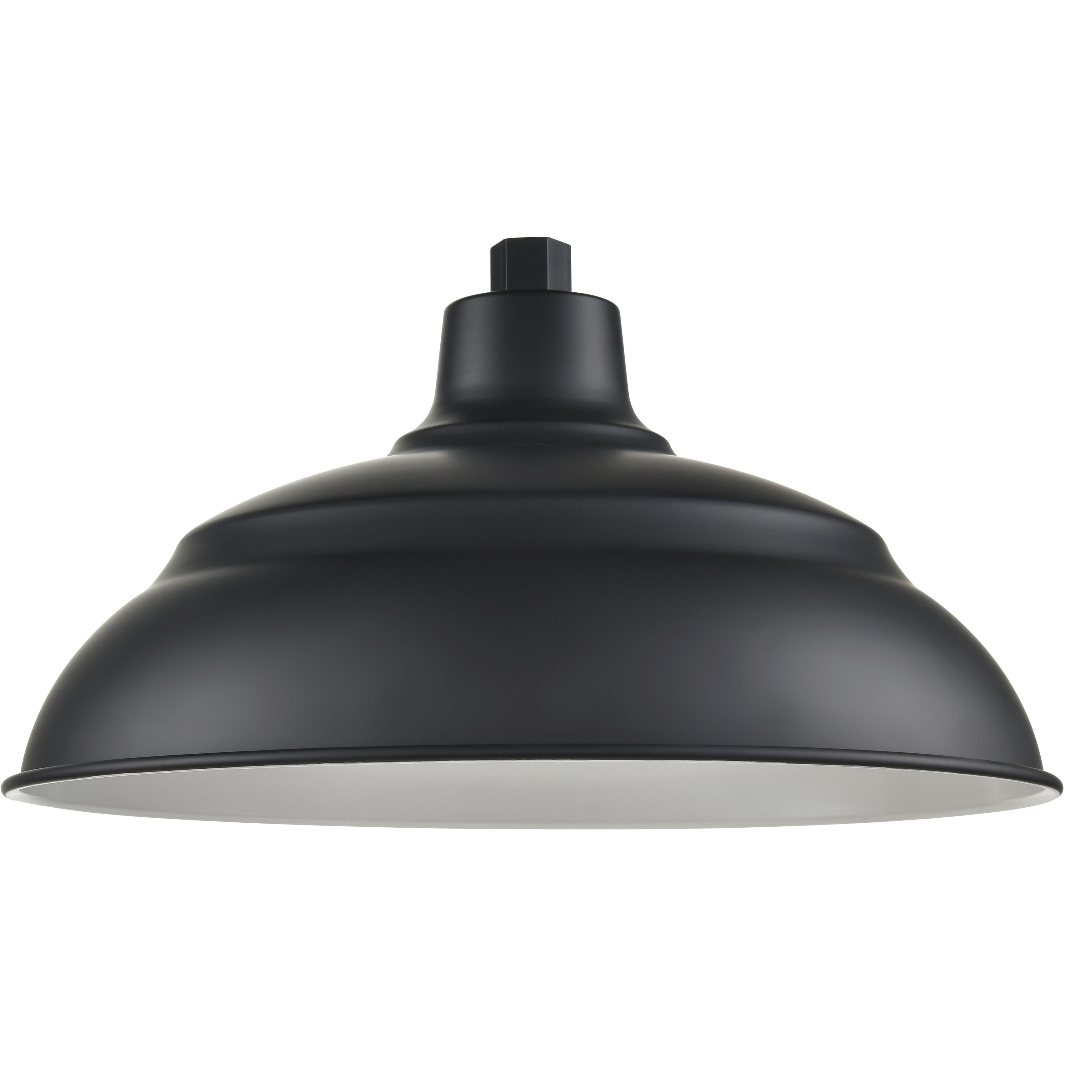 R Series Satin Black 17 inch Aluminum Warehouse Shade